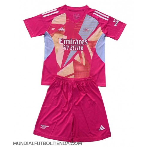 Camiseta Arsenal Portero Segunda Equipación Replica 2024-25 para niños mangas cortas (+ Pantalones cortos)